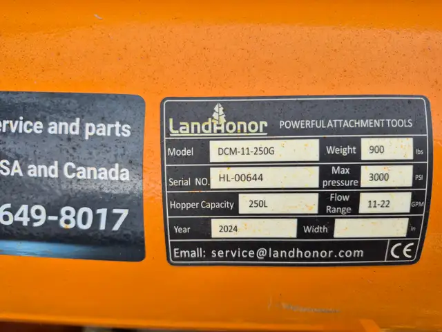 LandHonor Cement / Concrete Mixer for Skid Steer in Other in Edmonton - Image 3