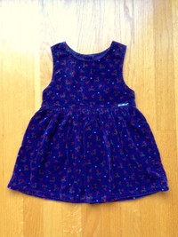 Baby Velvet Holiday/Christmas Dress, 2T / 24 months