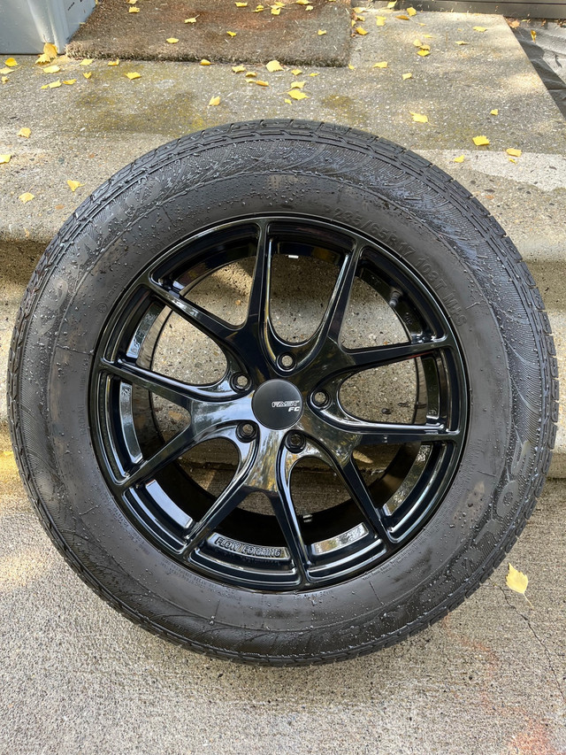 Black Rims - Fast Wheels - 235/65R/17” in Tires & Rims in Prince George - Image 2