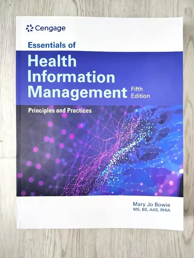 Essentials for Health Info Management textbook