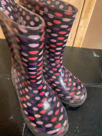 Rain boots girls size 12