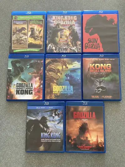 Godzilla vs Kong King of the Monsters Blurays EUC Skull Island, View more