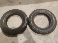 Two Pirelli 3.50-10 Vespa tires