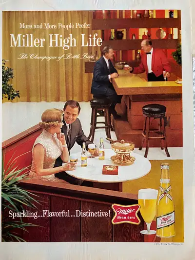 1966 Miller High Life Original Ad, View more