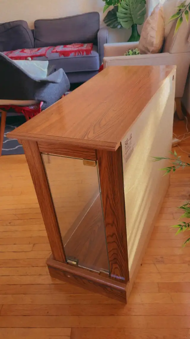 Beautiful Wooden & Glass Display Console Table - Vintage Style in Dining Tables & Sets in City of Toronto - Image 5