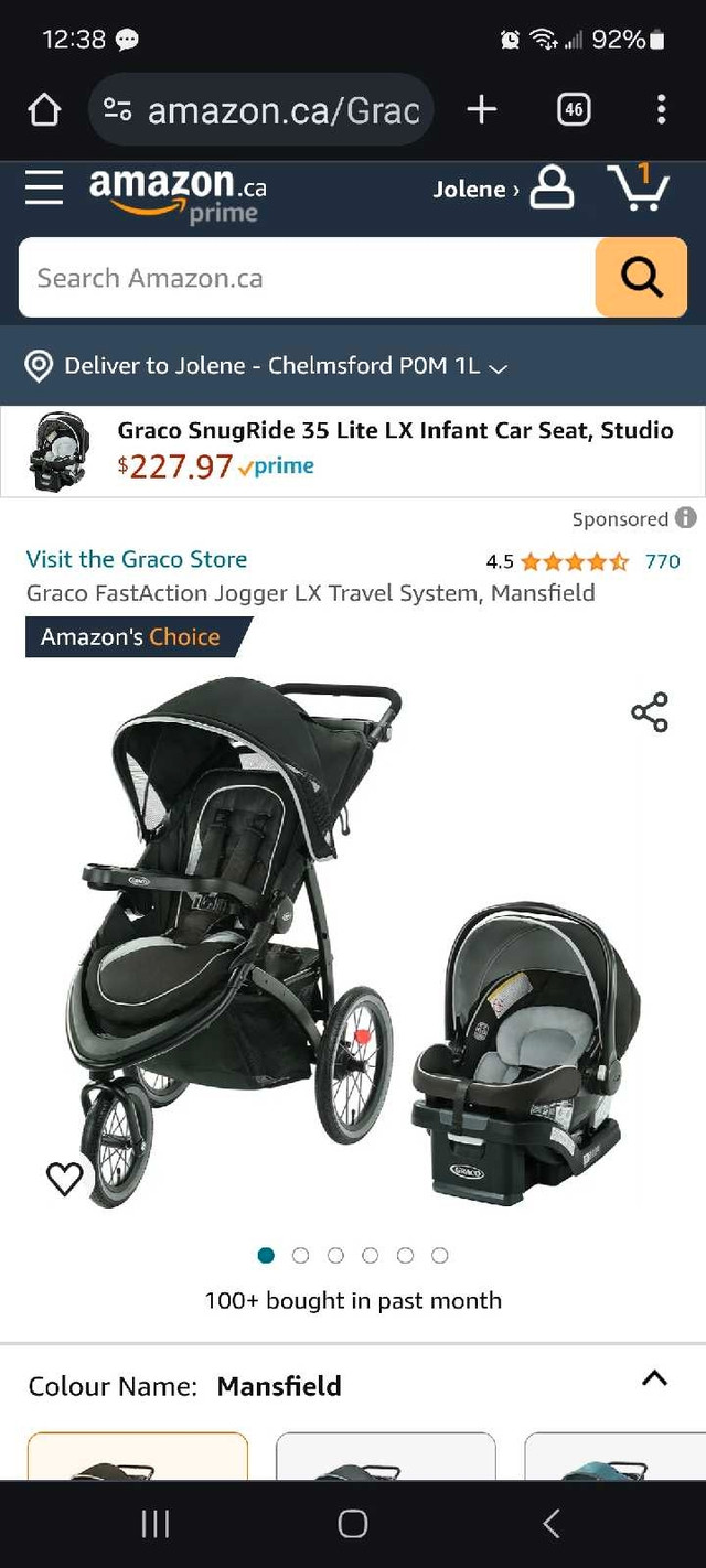 Graco travel system in Strollers, Carriers & Car Seats in Sudbury - Image 3