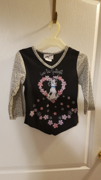 NEW Girl's Size S (6-8) Lovely Top With Dalmatian Dog & NEW Book