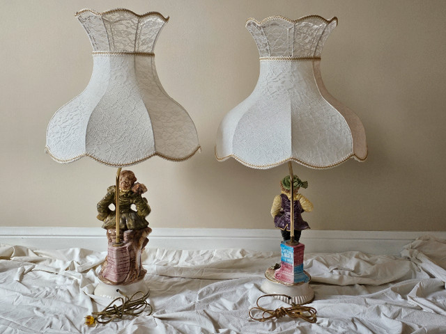 Dresden Type Figurine Lamps in Other in Mississauga / Peel Region - Image 2