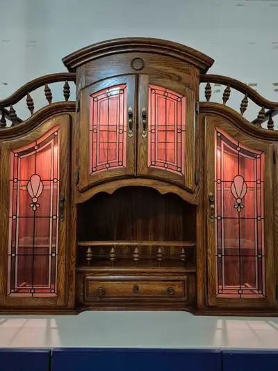 Solid Wood Hutch - Would Make A Great Bar!, View more