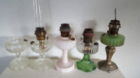 Antique Aladdin oil lamps