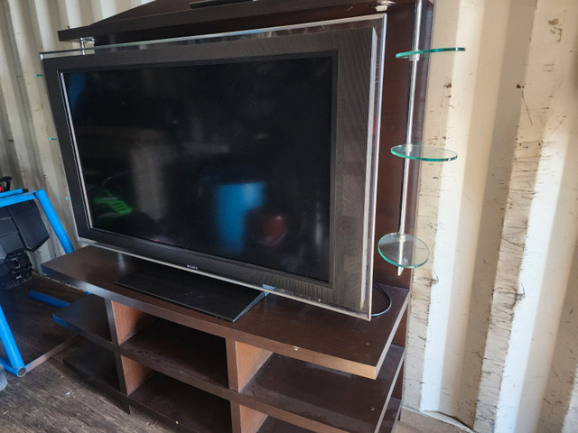60” Sony Bravia and TV Stand in TVs in Red Deer - Image 2