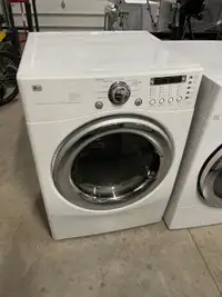 Lag front load electric dryer with a stainless door 