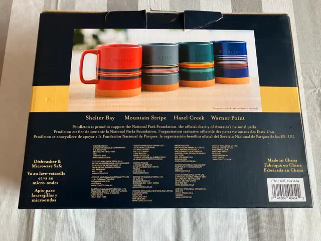 Set of 4 Pendleton Stoneware Mugs, National Park Collection, NOB in Kitchen & Dining Wares in City of Montréal - Image 7