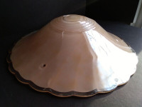 Vintage 1930-1940's Lustre Glass Hanging Ceiling Light Shade