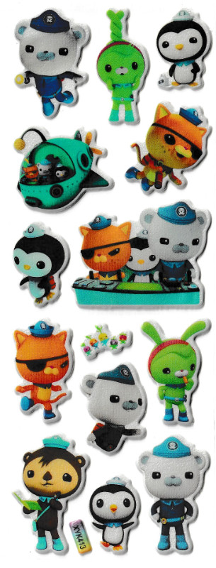 OCTONAUTS  3D puffy Stickers Octopod Kwazii Barnacles Peso in Toys & Games in City of Toronto - Image 2