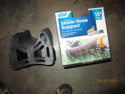 10-Ft RV Sewer Hose Support - Features Flexible Telescoping Design for Avoiding Obstacles & Deep Cra...