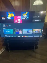 Samsung 65 inch UHD 4k smart tv with soundbar and subwoofer