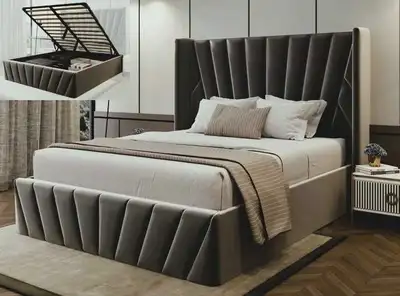 Upholstered Bed Frame, View more