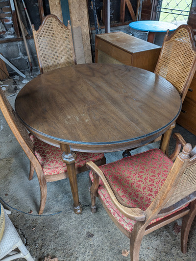 Rare oak Gibbard dining set