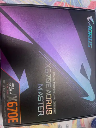 Gigabyte X670E AORUS MASTER AMD AM5 ATX Gaming Motherboard, View more