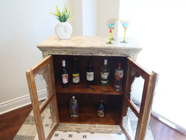 South Asian Reclaimed Wood Cabinet