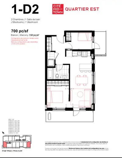 CONDO à lease transfer Available as of July 1, 2026 Include: Hot water 6 Appliances luminaries Bell...
