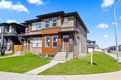 This spacious 3-bedroom house in the desirable Cornerstone community of Calgary offers a modern livi...