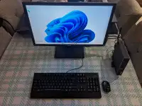 Lenovo computer with monitor and peripherals