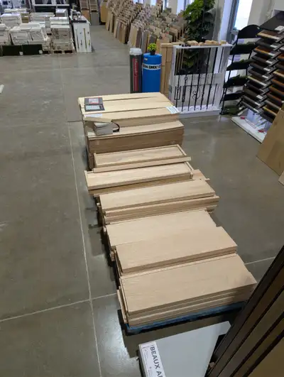 UNFINISHED OAK STAIRS CLEARANCE SALE! SQUAREFOOT FLOORING BARRIE, View more