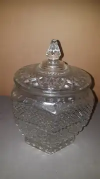 Vintage Glass cookie jar