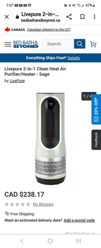 HEATER/AIR PURIFIER/FAN NEW 