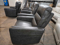 New Top Grain Leather Power Recliner