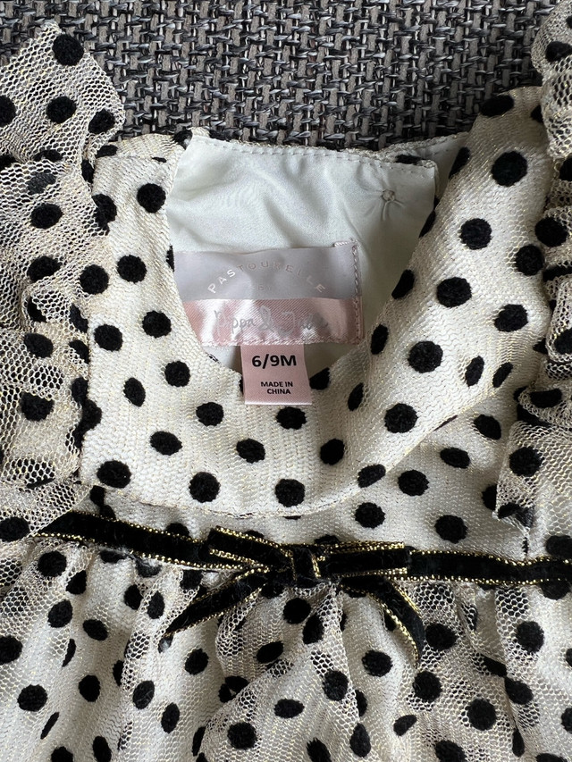 Gold Polka Dot Dress in Clothing - 6-9 Months in Stratford - Image 3