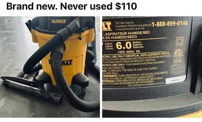 Brand new Dewalt 6-Gallon Wet/Dry Vac, View more