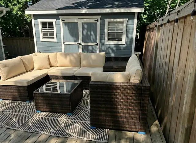 8 pcs outdoor sectional patio set  in Patio & Garden Furniture in Markham / York Region - Image 4