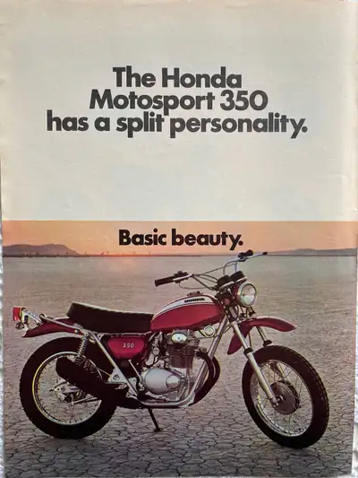 1972 Honda Motorsport 350 Original Ad , View more
