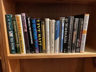 24 crime, detective, thriller, and mystery novels, View more