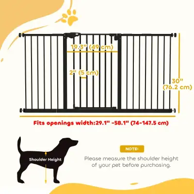 Pet Gate with Door Dog Gate and Barrier Indoor for Stairs Includ, View more
