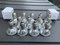15 Incandescent Flat Light Bulbs PAR 20 - 120V 50W
