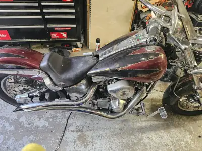 This is a completely custom built Chopper I did back in 2001. The bike has a 1340 cc SS engine, orig...