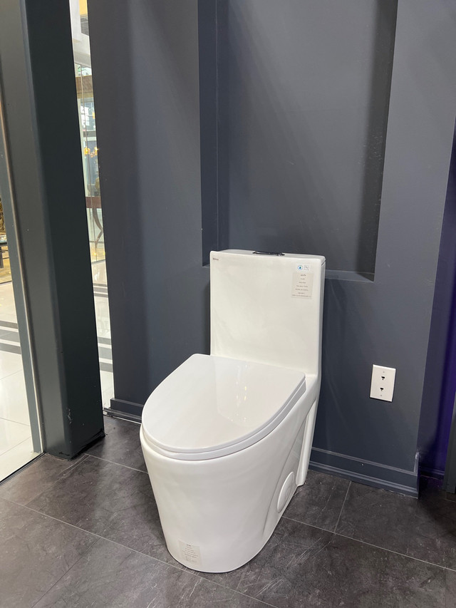 ALPS White One Piece Toilet Dual Flush/Soft Close/Fully Glazed in Plumbing, Sinks, Toilets & Showers in City of Toronto