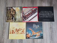 Vinyles Beatles, Genesis, Star wars, Styx, Jethro Tull