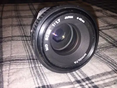 Minolta MD 50mm f 1.7 Lens, View more
