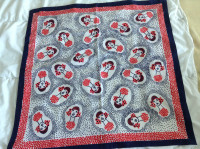 Vintage scarf made in Italy kitschy cute