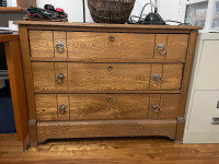 1900 Early American Oak Dresser