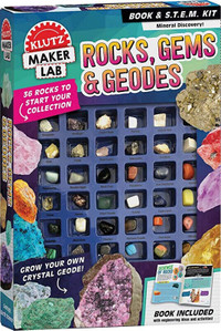 Klutz Maker Lab ROCKS, GEMS, AND GEODES BOOK AND S.T.E.M KIT NEW