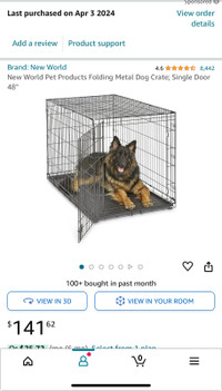 XL dog crate 48” 