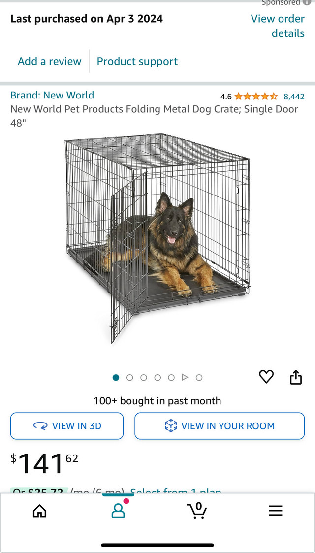 XL dog crate 48”  in Other in Trenton