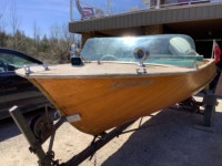 Rare Chestnut Canoe Company 14ft. Moulded Mahogany Runabout