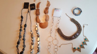 5 Necklaces , a Choker and a bracelet